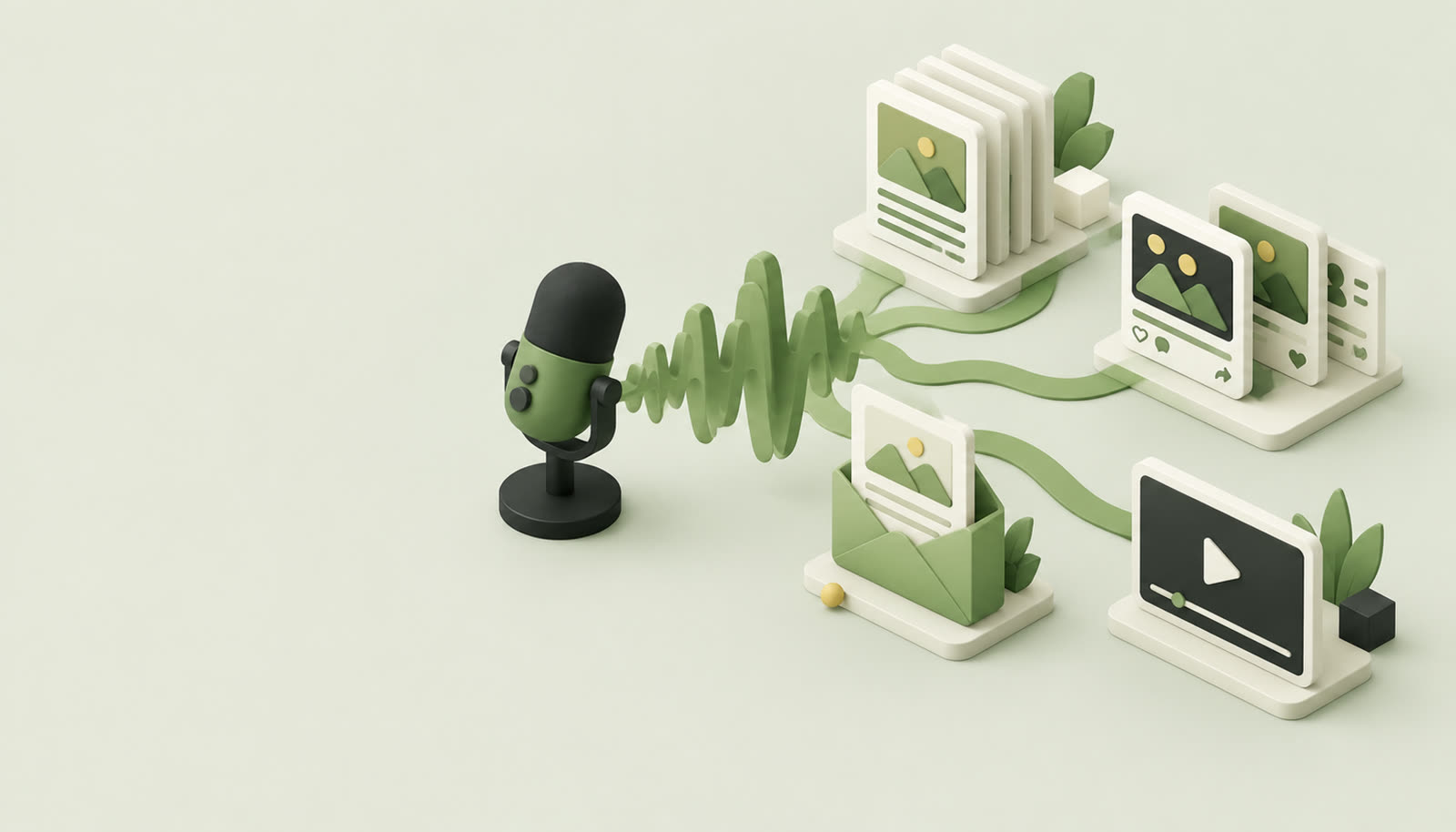 Ilustrasi: Kerangka Kerja Entity-Driven Multi-Surface untuk Podcast