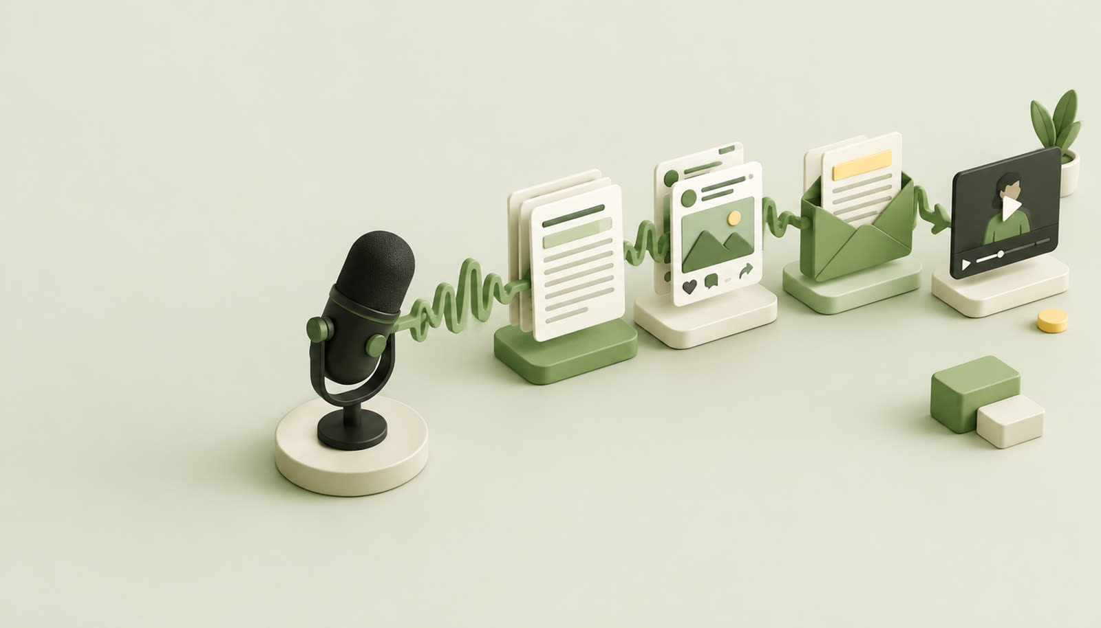 Ilustrasi: Kerangka Kerja Audio-to-Authority: Membangun Ekosistem Konten dari Satu Episode